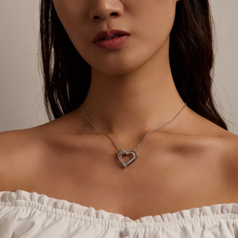 (afbeelding voor) Pandora Style Dubbele liefde Ketting - BSN240 - Bekijken 7