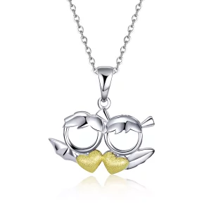 (afbeelding voor) Pandora Style Duivel houdt van engel Chain Ketting - SCN284