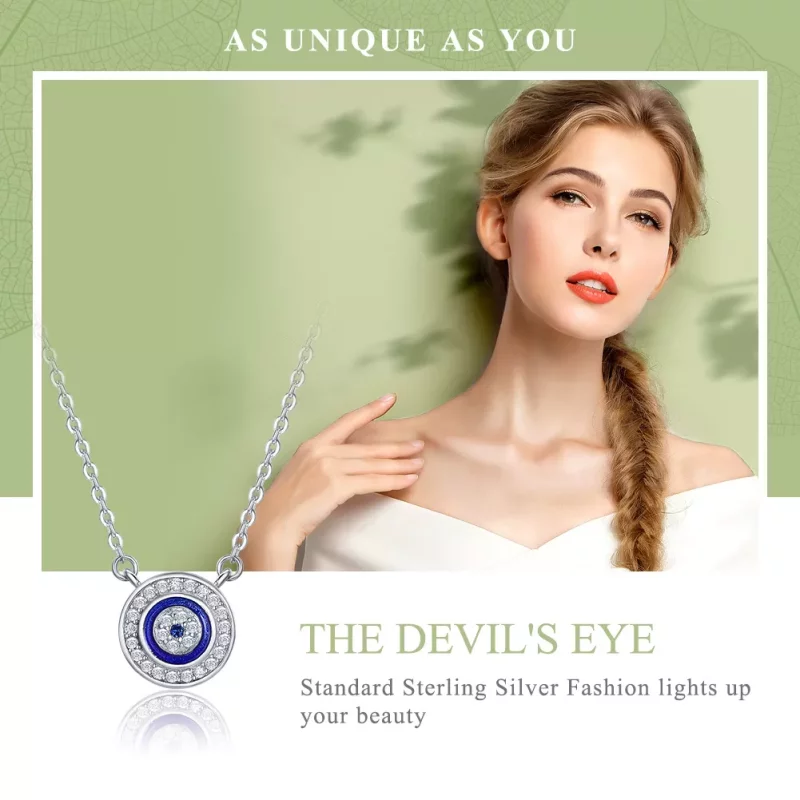 (afbeelding voor) Pandora Style Duivelsoog Chain Ketting - SCN165 - Bekijken 2