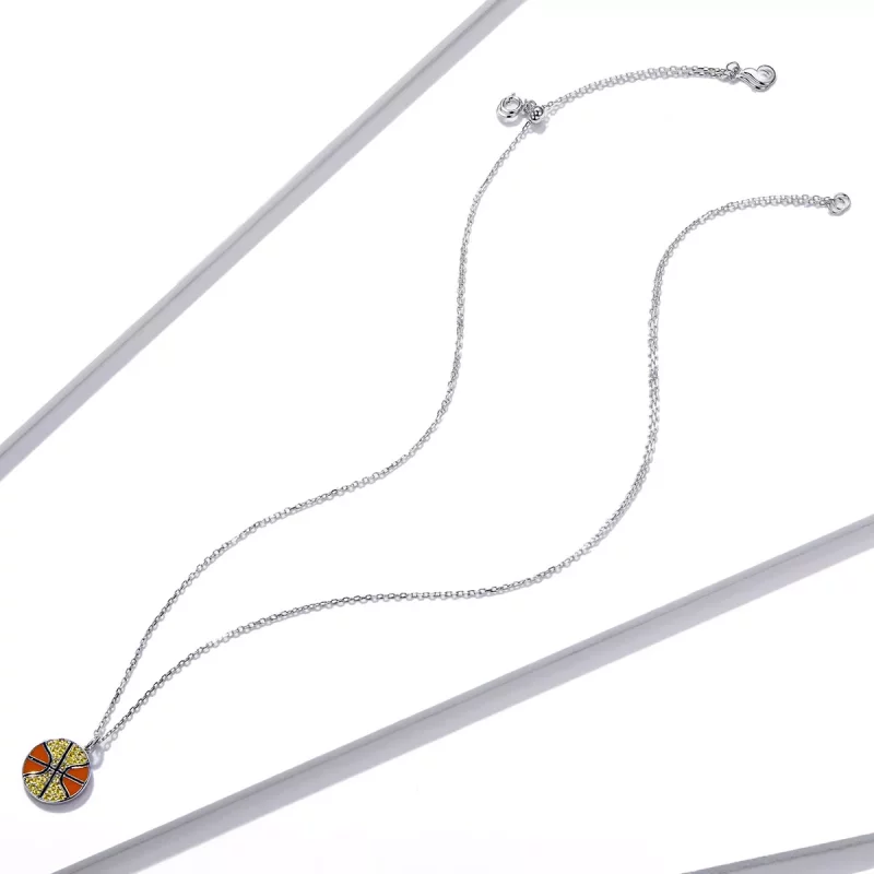 (afbeelding voor) Pandora Style Dynamisch basketbal Ketting - BSN203 - Bekijken 4