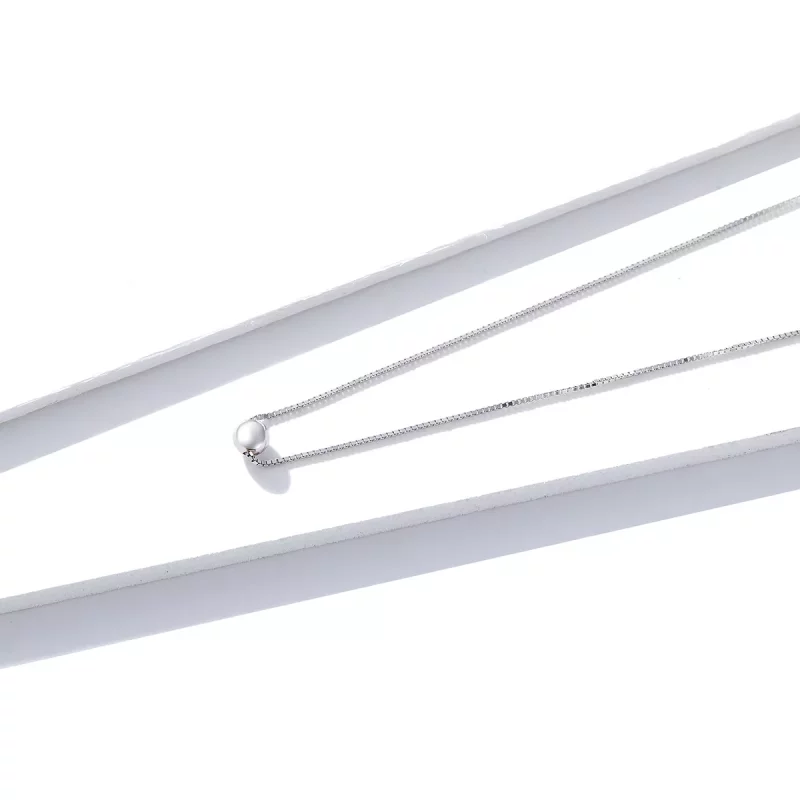 (afbeelding voor) Pandora Style Eenvoudige Boon Chain Ketting - BSN097 - Bekijken 2