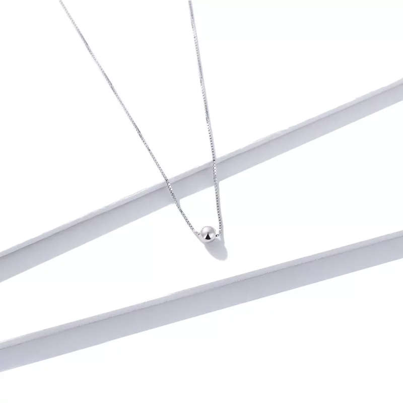 (afbeelding voor) Pandora Style Eenvoudige Boon Chain Ketting - BSN097 - Bekijken 3