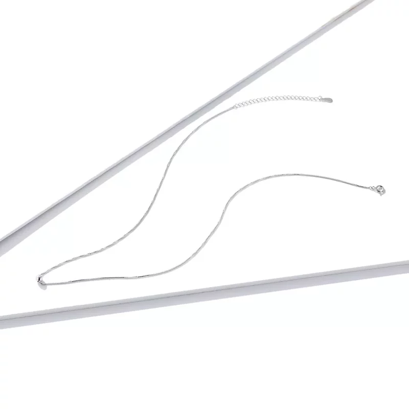(afbeelding voor) Pandora Style Eenvoudige Boon Chain Ketting - BSN097 - Bekijken 4