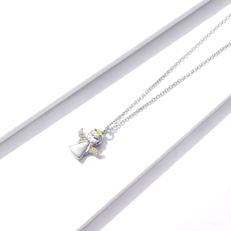 (afbeelding voor) Pandora Style Engeltje Ketting - BSN186 - Bekijken 2