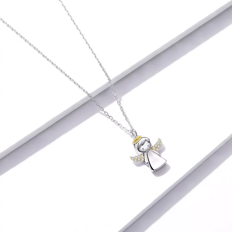 (afbeelding voor) Pandora Style Engeltje Ketting - BSN186 - Bekijken 4
