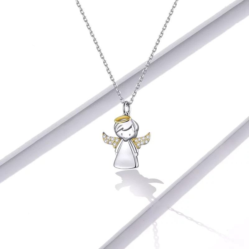 (afbeelding voor) Pandora Style Engeltje Ketting - BSN186 - Bekijken 5