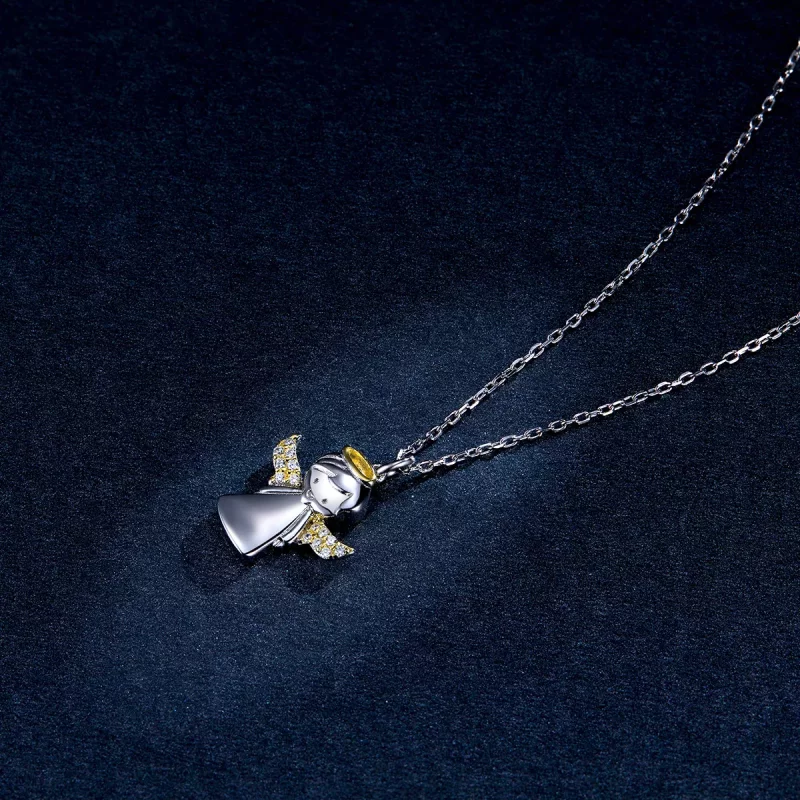 (afbeelding voor) Pandora Style Engeltje Ketting - BSN186 - Bekijken 6