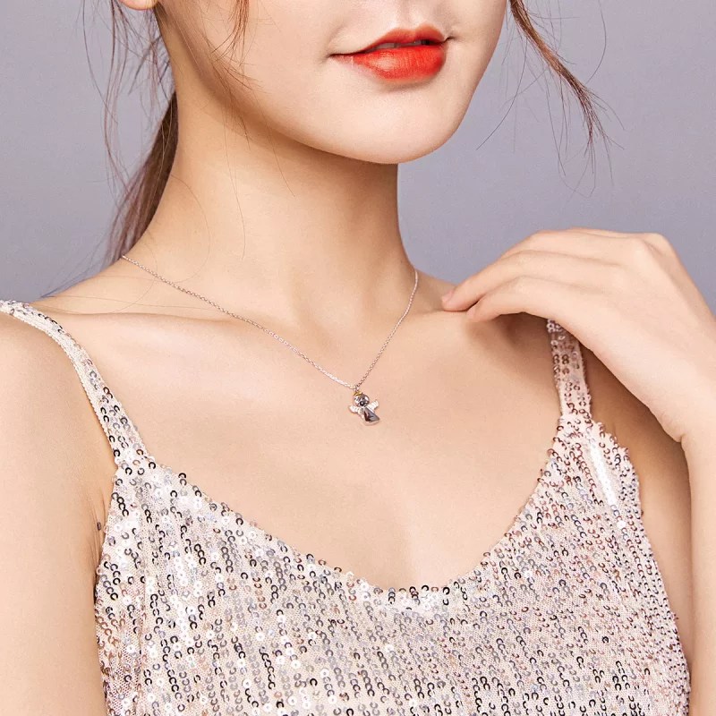 (afbeelding voor) Pandora Style Engeltje Ketting - BSN186 - Bekijken 7