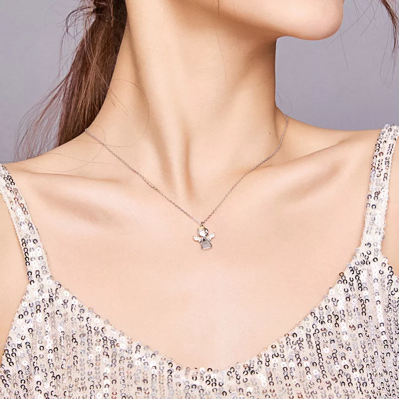 (afbeelding voor) Pandora Style Engeltje Ketting - BSN186 - Bekijken 8