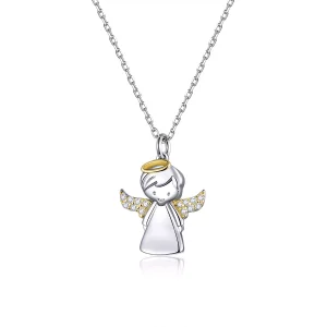 (afbeelding voor) Pandora Style Engeltje Ketting - BSN186