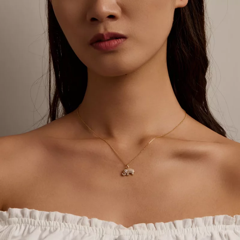 (afbeelding voor) Pandora Style Exquise Olifant Ketting - BSN239-B - Bekijken 4