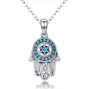 Pandora Style Fatima's bewaking Chain Ketting - SCN264 (afbeelding voor) Pandora Style Fatima's bewaking Chain Ketting - SCN264