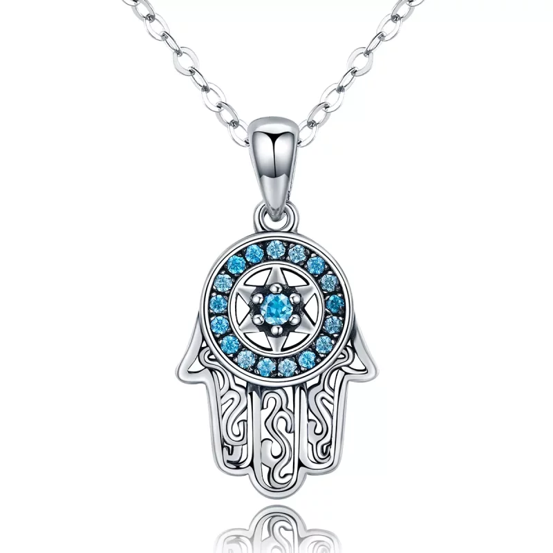 (afbeelding voor) Pandora Style Fatima's bewaking Chain Ketting - SCN264