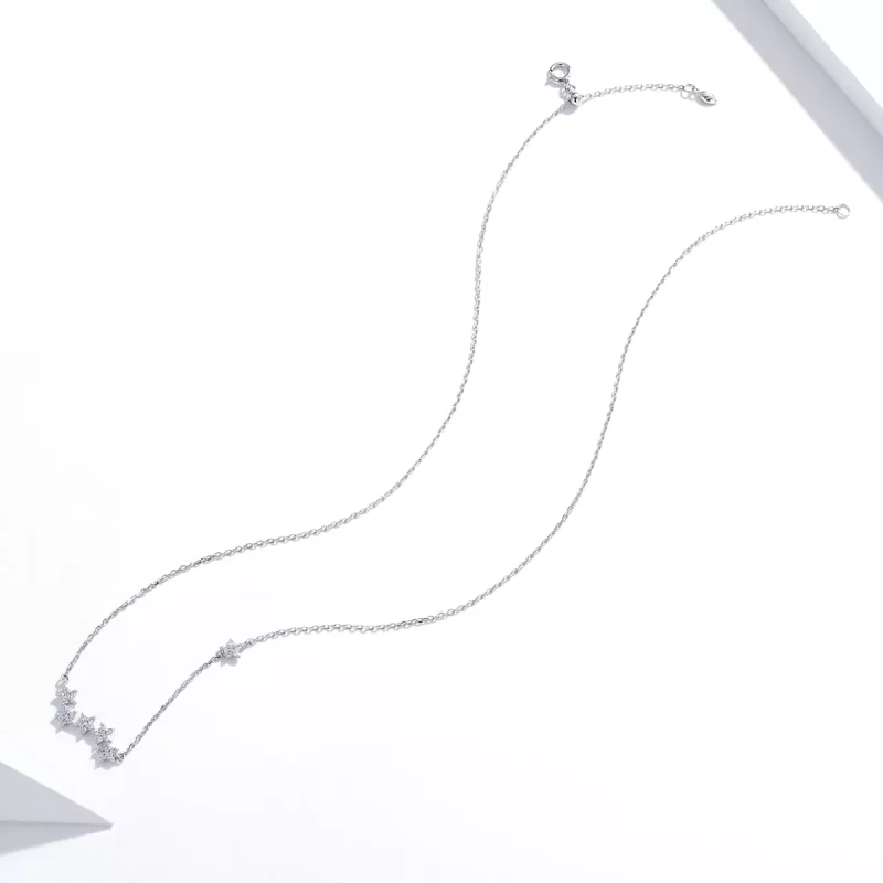 (afbeelding voor) Pandora Style Fonkelende sterren Chain Ketting - SCN419 - Bekijken 4