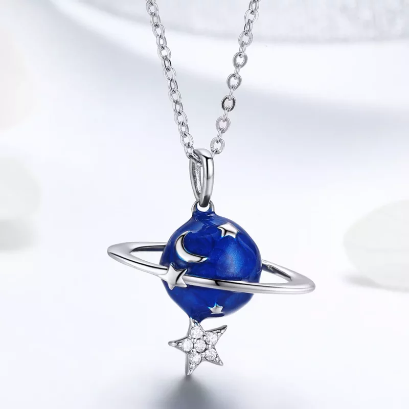 (afbeelding voor) Pandora Style geheime planeet Chain Ketting - BSN007 - Bekijken 2