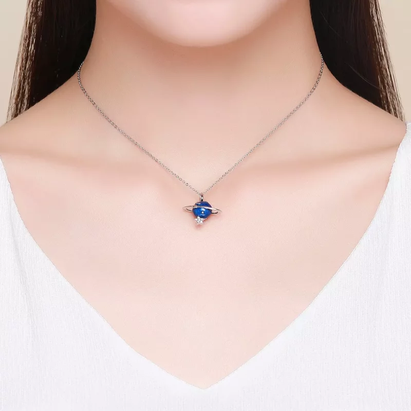 (afbeelding voor) Pandora Style geheime planeet Chain Ketting - BSN007 - Bekijken 6