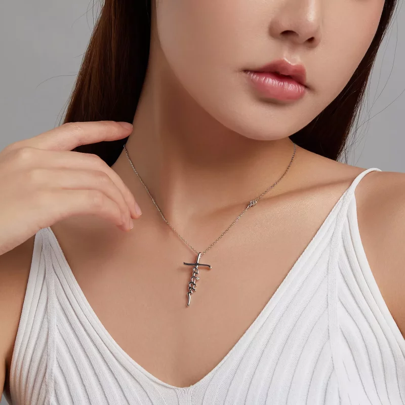 (afbeelding voor) Pandora Style Geloof van het kruis Ketting - BSN231 - Bekijken 8