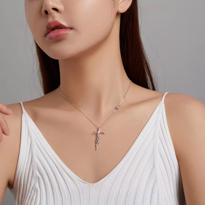 (afbeelding voor) Pandora Style Geloof van het kruis Ketting - BSN231 - Bekijken 9