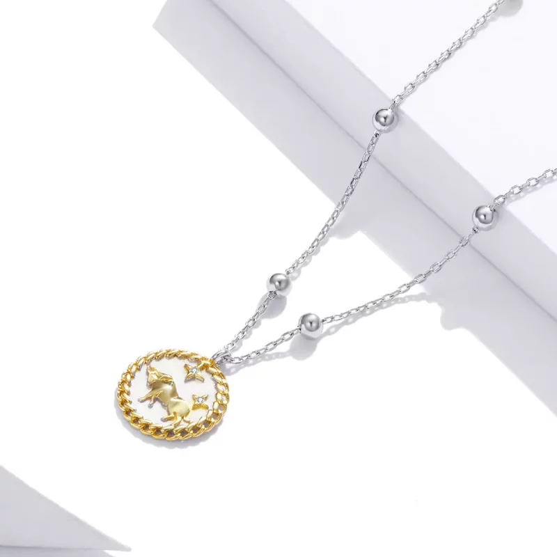 (afbeelding voor) Pandora Style Gelukkige Stier Ketting - SCN432 - Bekijken 3