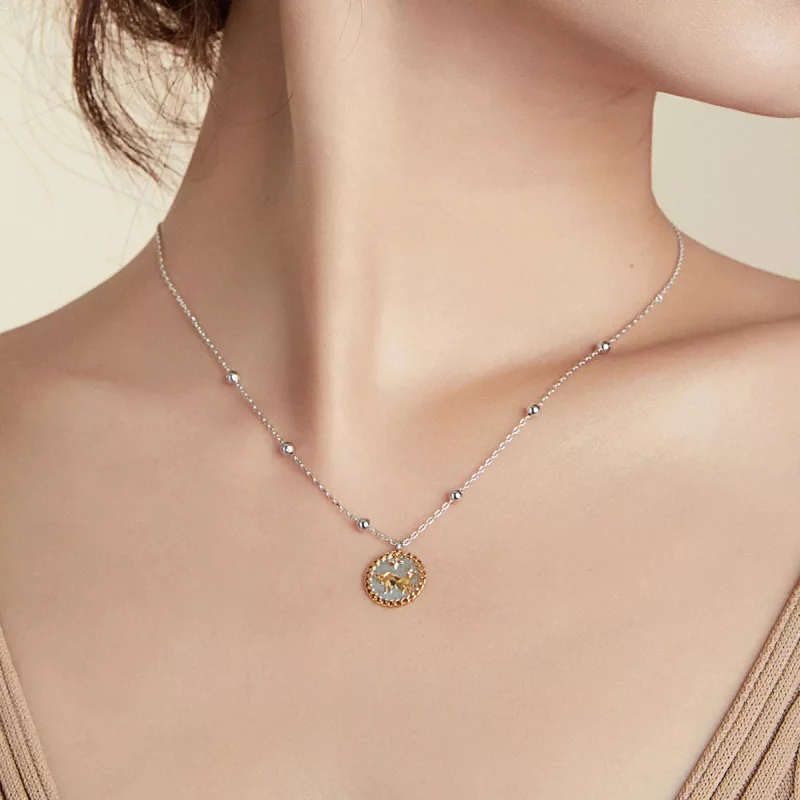 (afbeelding voor) Pandora Style Gelukkige Stier Ketting - SCN432 - Bekijken 8