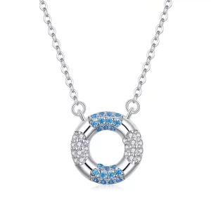 Pandora Style Gelukkige zwemring Chain Ketting - SCN447 (afbeelding voor) Pandora Style Gelukkige zwemring Chain Ketting - SCN447