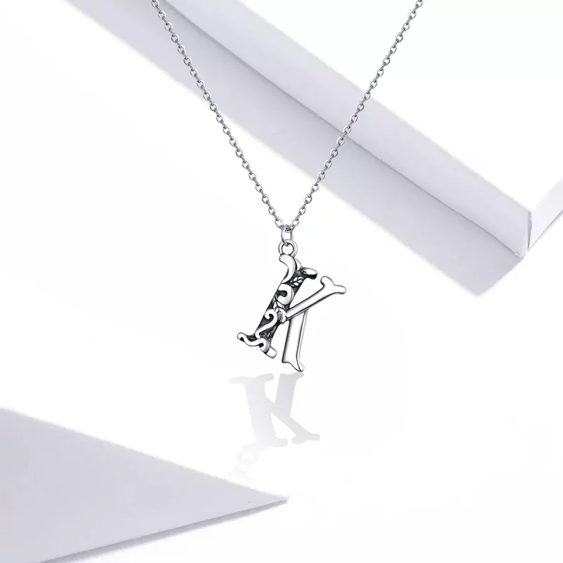 (afbeelding voor) Pandora Style Geluksbrief K Chain Ketting - SCN403 - Bekijken 5
