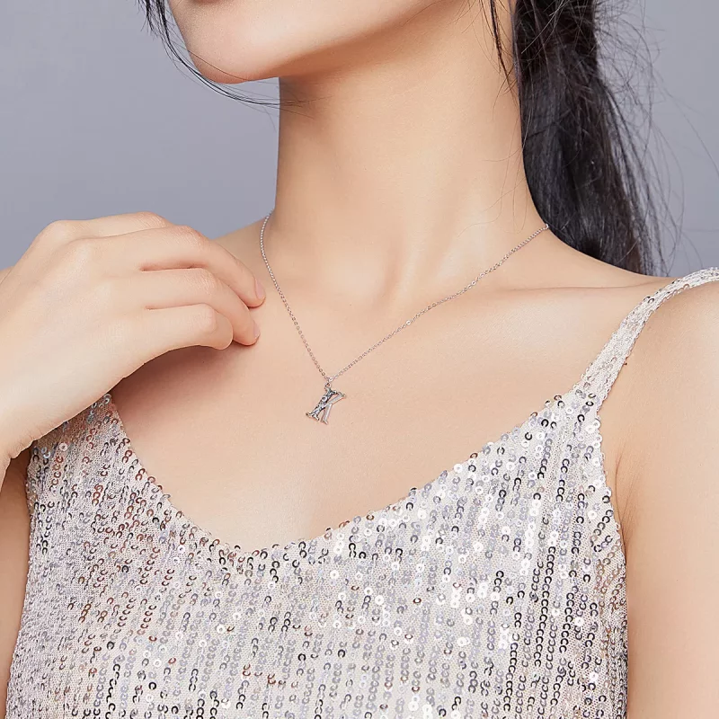 (afbeelding voor) Pandora Style Geluksbrief K Chain Ketting - SCN403 - Bekijken 8