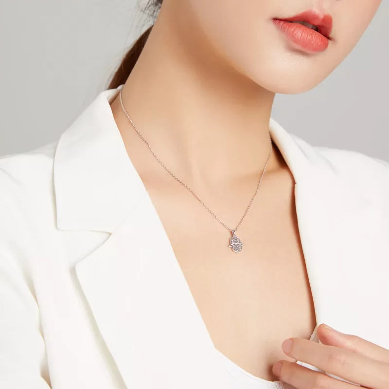 (afbeelding voor) Pandora Style Gelukshandje Chain Ketting - SCN434 - Bekijken 8