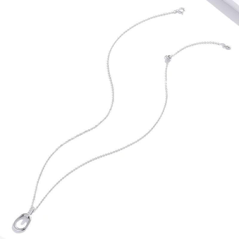 (afbeelding voor) Pandora Style Geometrisch Chain Ketting - SCN440 - Bekijken 4