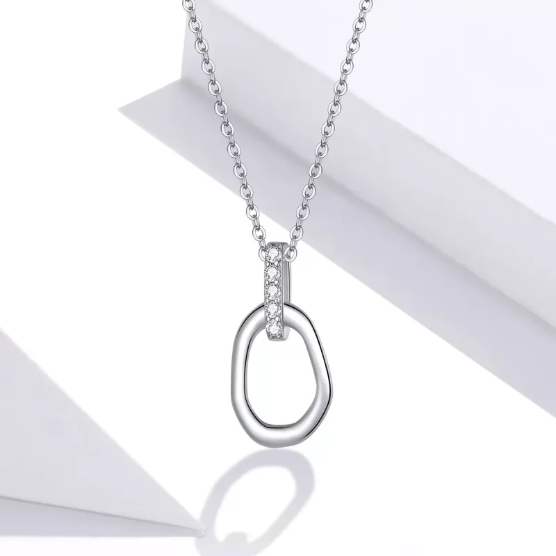 (afbeelding voor) Pandora Style Geometrisch Chain Ketting - SCN440 - Bekijken 5