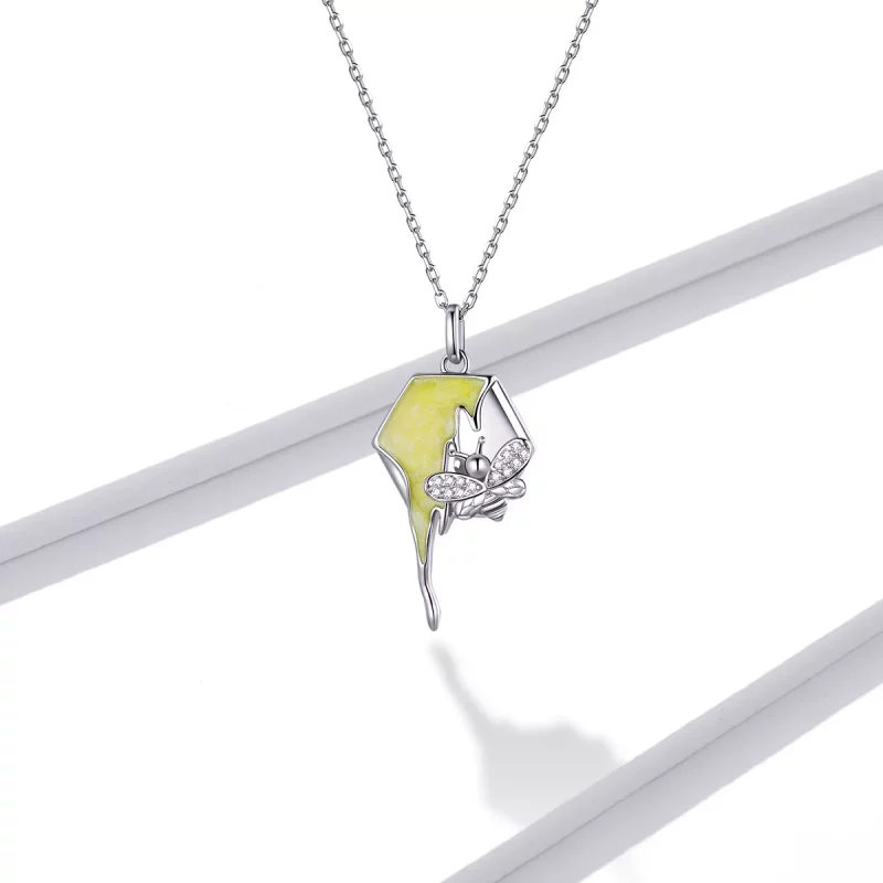 (afbeelding voor) Pandora Style Glanzende bijenkorf Ketting - BSN213 - Bekijken 6