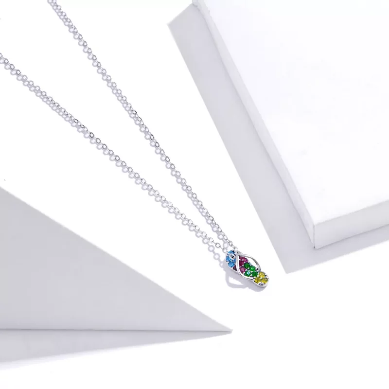 (afbeelding voor) Pandora Style Glanzende teenslippers Chain Ketting - SCN408 - Bekijken 3