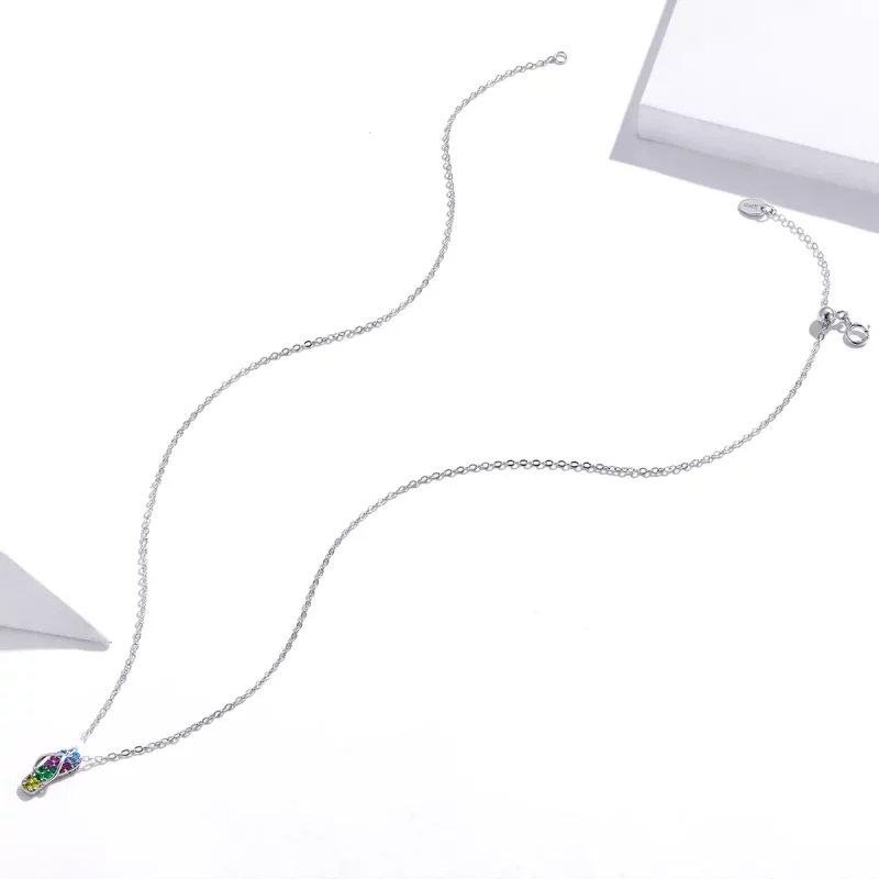 (afbeelding voor) Pandora Style Glanzende teenslippers Chain Ketting - SCN408 - Bekijken 4