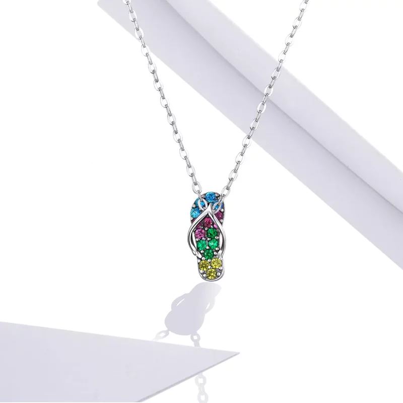 (afbeelding voor) Pandora Style Glanzende teenslippers Chain Ketting - SCN408 - Bekijken 5