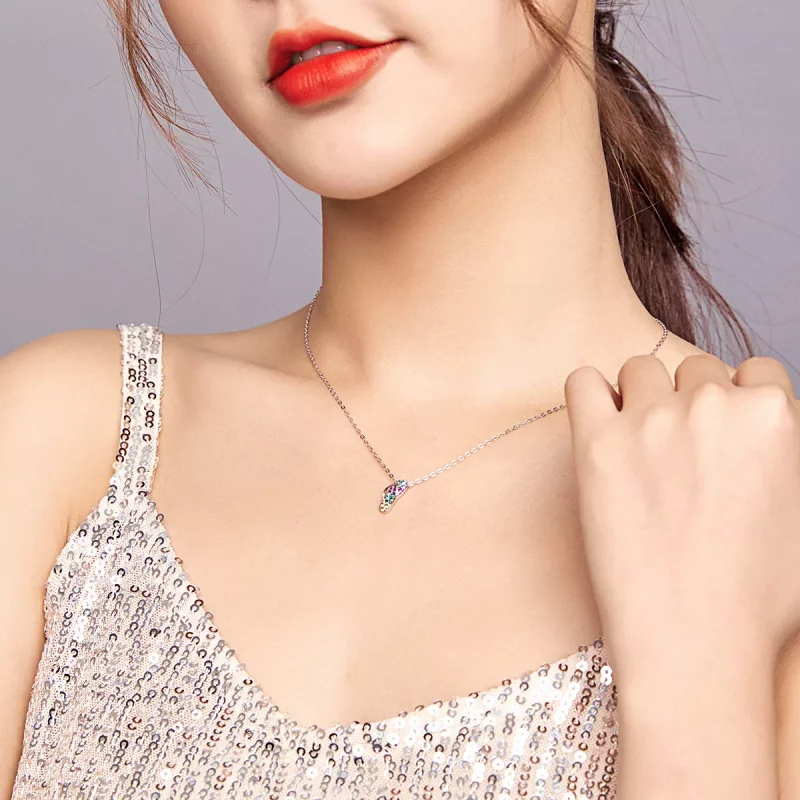 (afbeelding voor) Pandora Style Glanzende teenslippers Chain Ketting - SCN408 - Bekijken 6