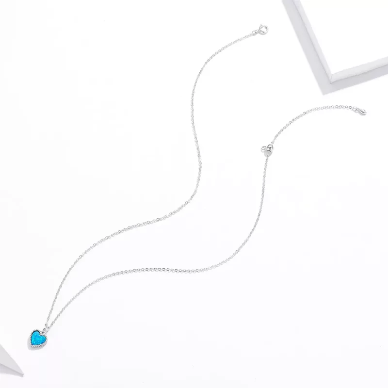 (afbeelding voor) Pandora Style Hart Chain Ketting - SCN413 - Bekijken 4