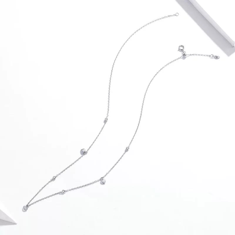 (afbeelding voor) Pandora Style Hart vorm Chain Ketting - SCN417 - Bekijken 4