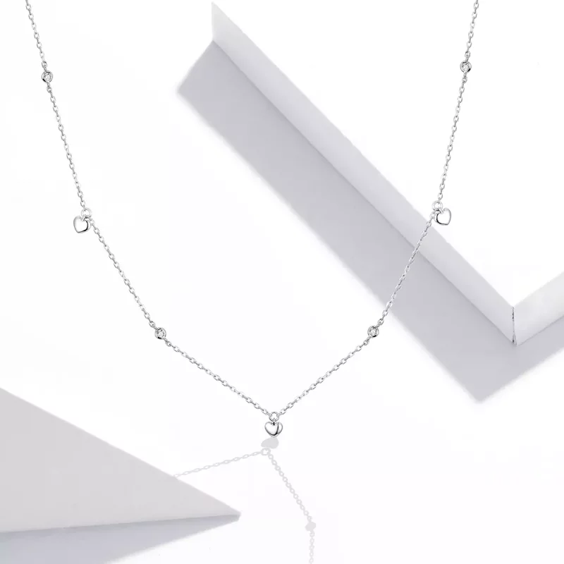 (afbeelding voor) Pandora Style Hart vorm Chain Ketting - SCN417 - Bekijken 5
