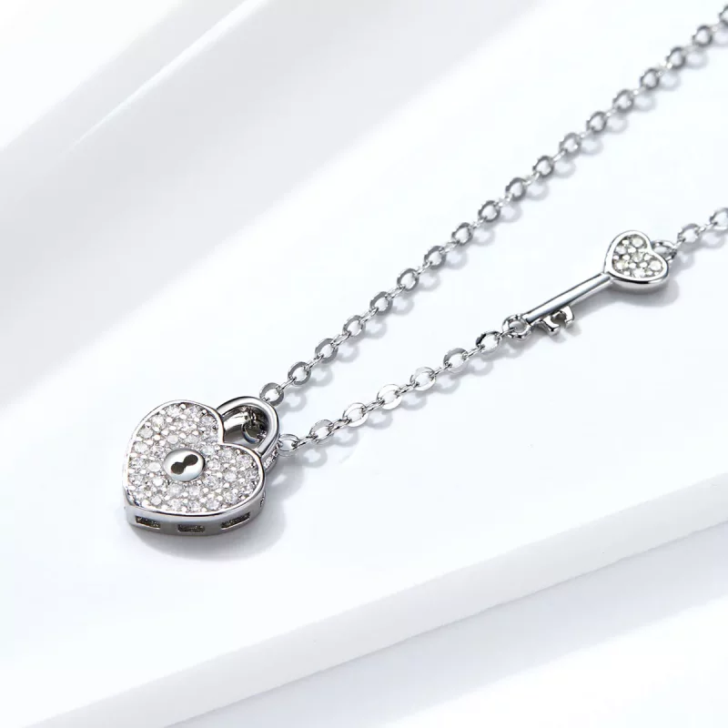 (afbeelding voor) Pandora Style Hartenslot Chain Ketting - SCN315 - Bekijken 3