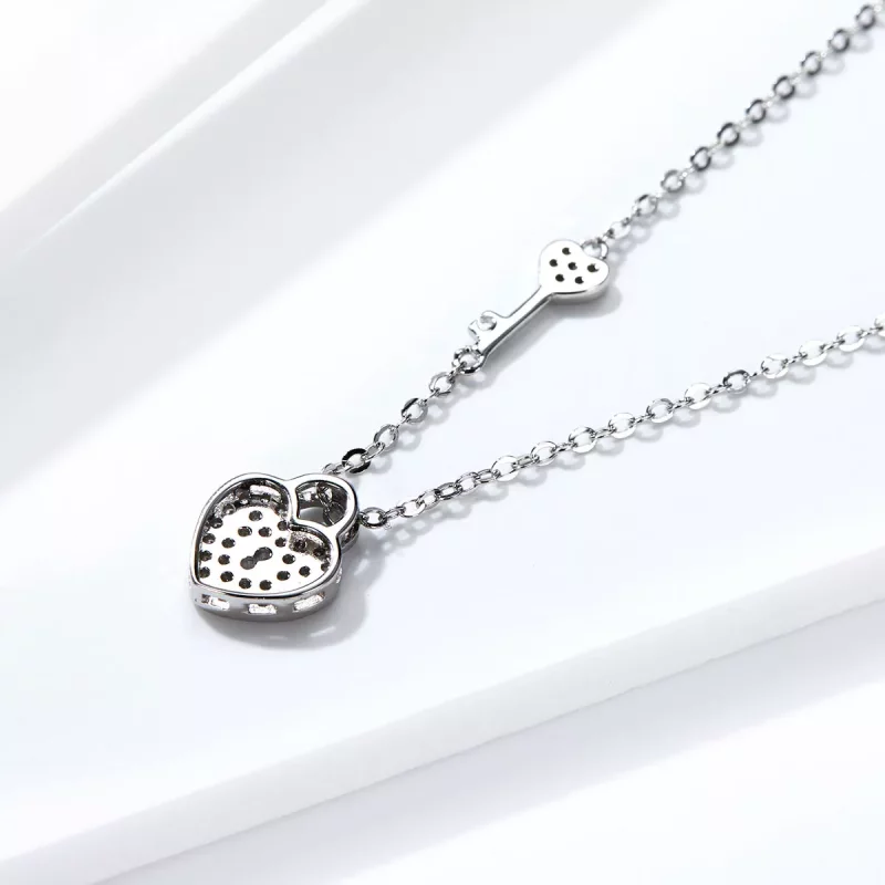 (afbeelding voor) Pandora Style Hartenslot Chain Ketting - SCN315 - Bekijken 4