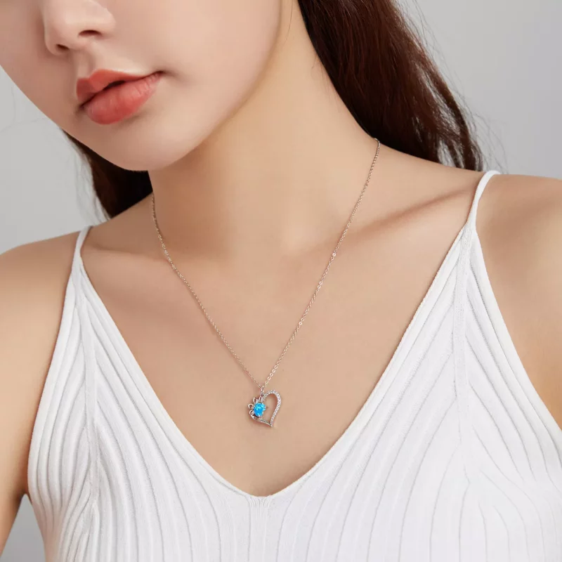 (afbeelding voor) Pandora Style Hartmerken Ketting - BSN225 - Bekijken 8
