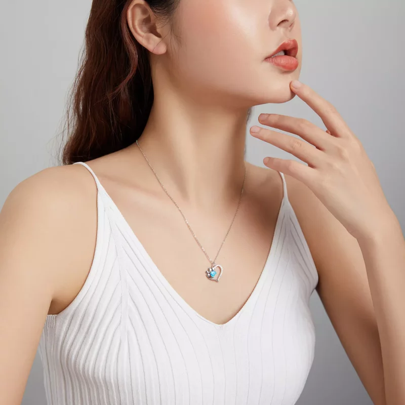 (afbeelding voor) Pandora Style Hartmerken Ketting - BSN225 - Bekijken 9