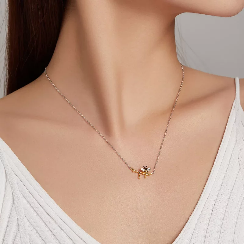 (afbeelding voor) Pandora Style Honing en bijen Ketting - SCN460 - Bekijken 6