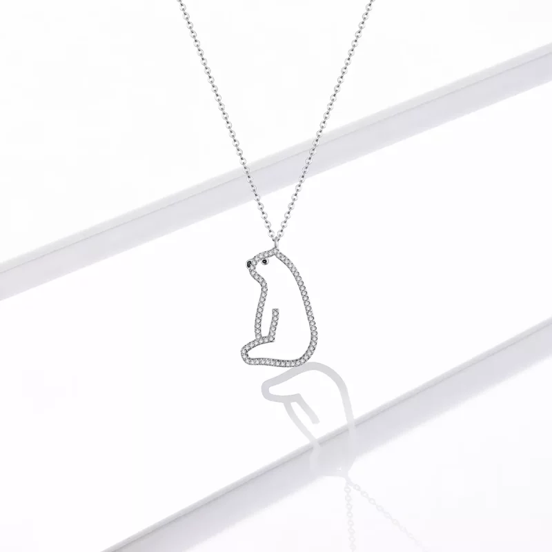(afbeelding voor) Pandora Style Ijsbeer Ketting - BSN195 - Bekijken 5