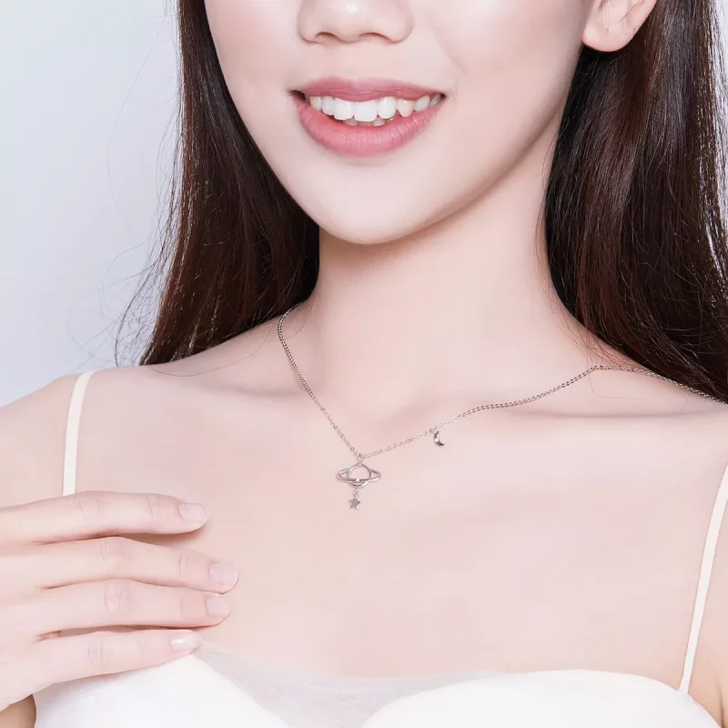 (afbeelding voor) Pandora Style interstellaire Chain Ketting - SCN349 - Bekijken 6