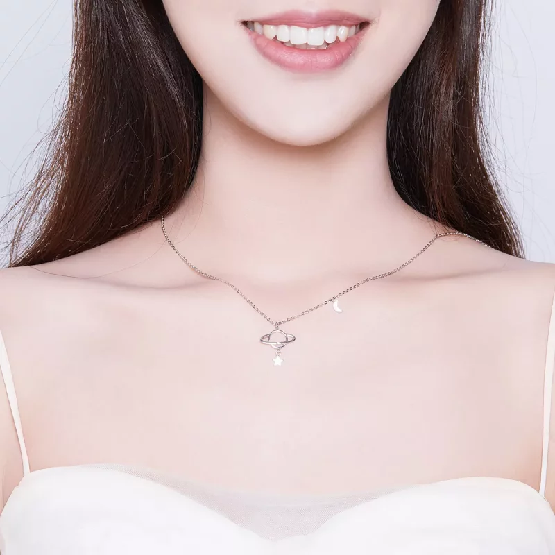 (afbeelding voor) Pandora Style interstellaire Chain Ketting - SCN349 - Bekijken 7