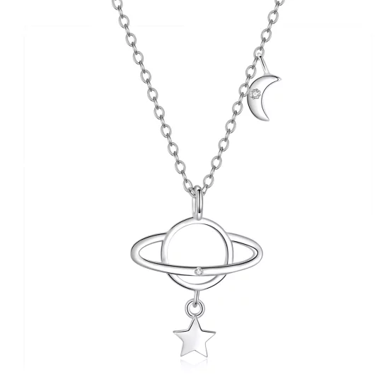 (afbeelding voor) Pandora Style interstellaire Chain Ketting - SCN349