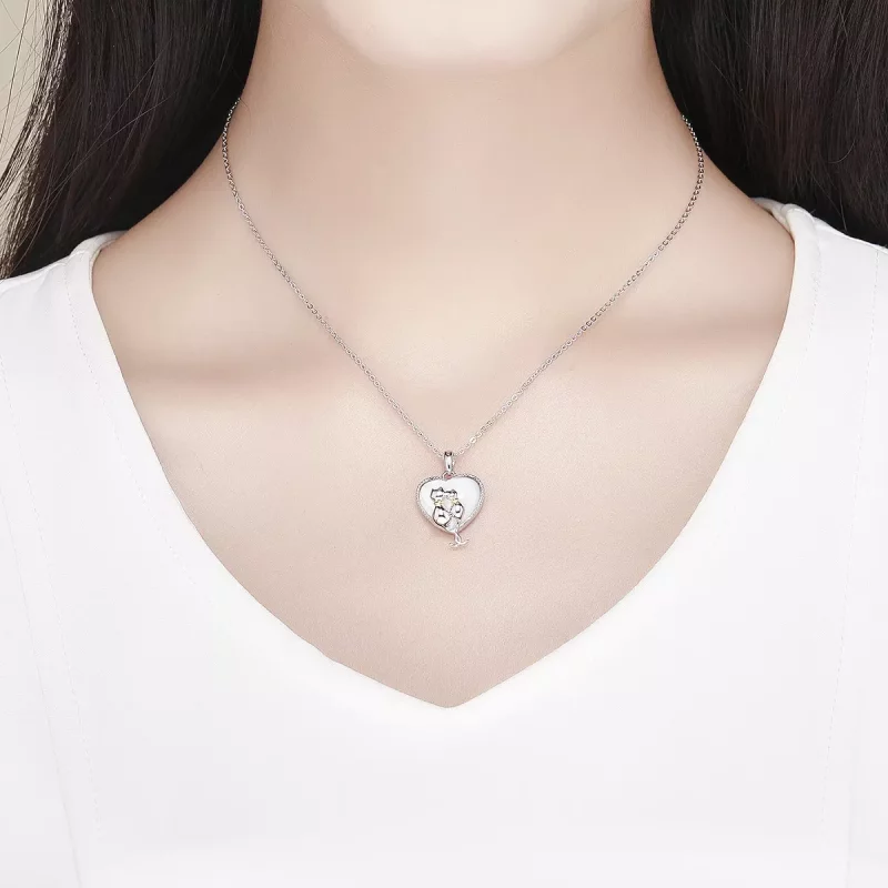 (afbeelding voor) Pandora Style Katten Koppel Chain Ketting - SCN297 - Bekijken 6