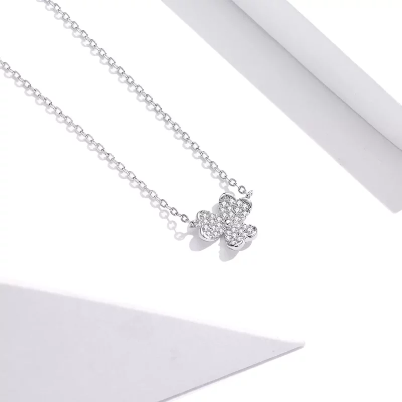 (afbeelding voor) Pandora Style Klaver Chain Ketting - SCN401 - Bekijken 3
