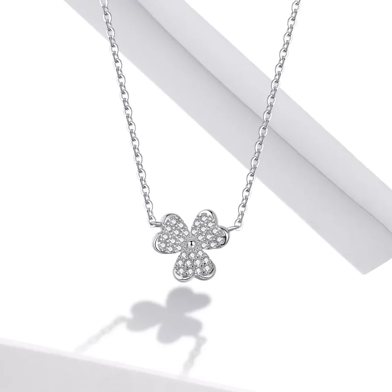 (afbeelding voor) Pandora Style Klaver Chain Ketting - SCN401 - Bekijken 5